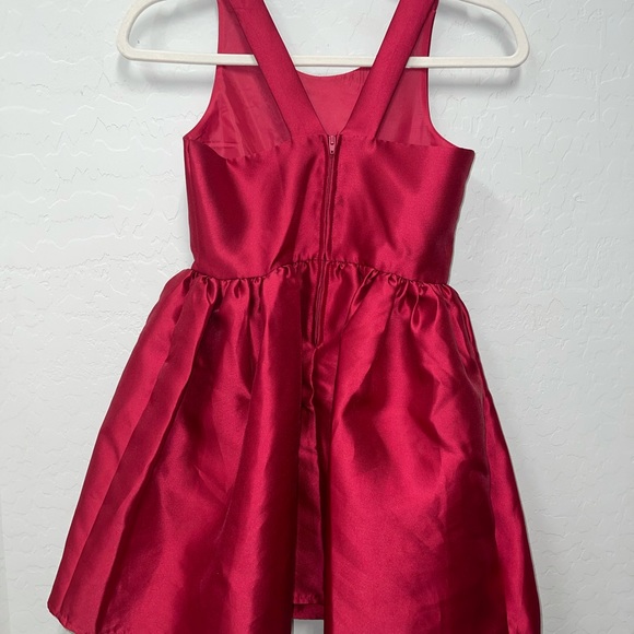 Girls Pink & Violet Red Holiday Dress - Picture 2 of 5